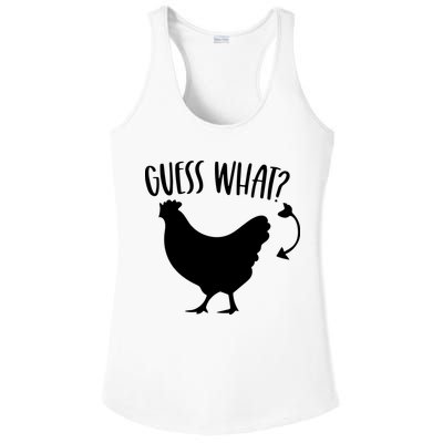Guess What Chicken Butt Funny Rhyme Song Chicken Lovers Ladies PosiCharge Competitor Racerback Tank
