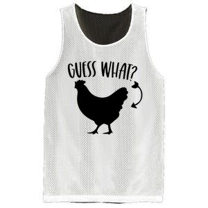 Guess What Chicken Butt Funny Rhyme Song Chicken Lovers Mesh Reversible Basketball Jersey Tank