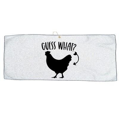 Guess What Chicken Butt Funny Rhyme Song Chicken Lovers Large Microfiber Waffle Golf Towel