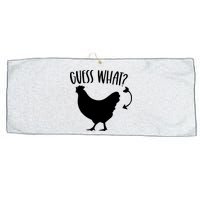 Guess What Chicken Butt Funny Rhyme Song Chicken Lovers Large Microfiber Waffle Golf Towel
