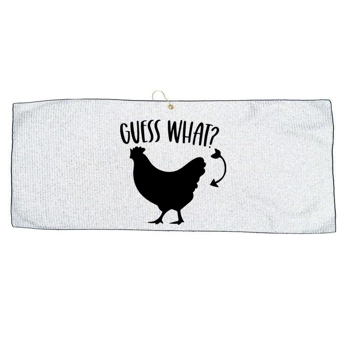 Guess What Chicken Butt Funny Rhyme Song Chicken Lovers Large Microfiber Waffle Golf Towel