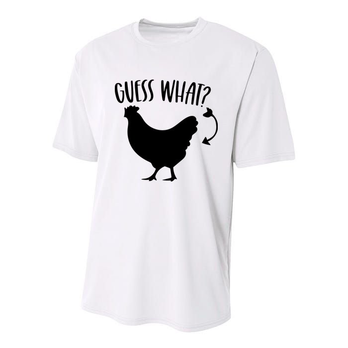 Guess What Chicken Butt Funny Rhyme Song Chicken Lovers Youth Performance Sprint T-Shirt