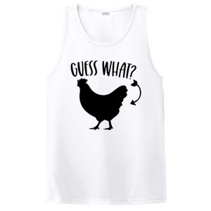 Guess What Chicken Butt Funny Rhyme Song Chicken Lovers PosiCharge Competitor Tank