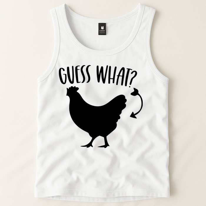 Guess What Chicken Butt Funny Rhyme Song Chicken Lovers Tank Top