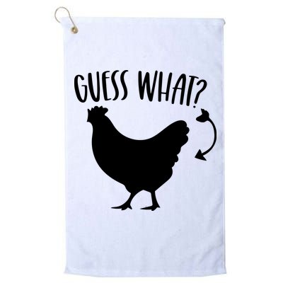 Guess What Chicken Butt Funny Rhyme Song Chicken Lovers Golf Towel