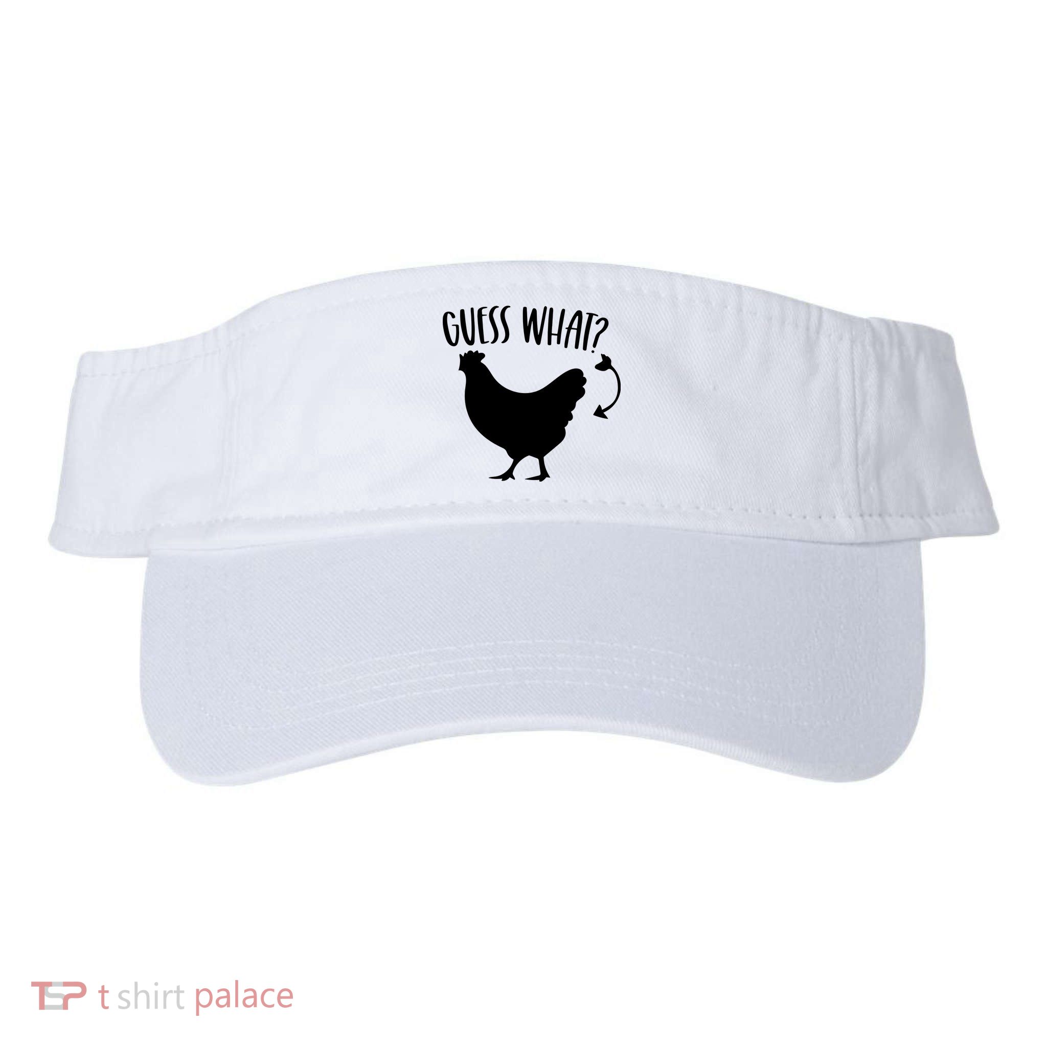 Guess What Chicken Butt Funny Rhyme Song Chicken Lovers Visor