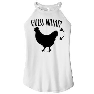 Guess What Chicken Butt Funny Rhyme Song Chicken Lovers Women's Perfect Tri Rocker Tank