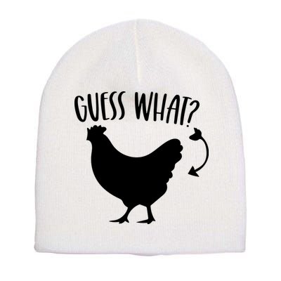 Guess What Chicken Butt Funny Rhyme Song Chicken Lovers Short Acrylic Beanie