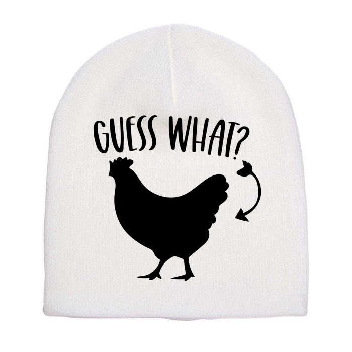 Guess What Chicken Butt Funny Rhyme Song Chicken Lovers Short Acrylic Beanie