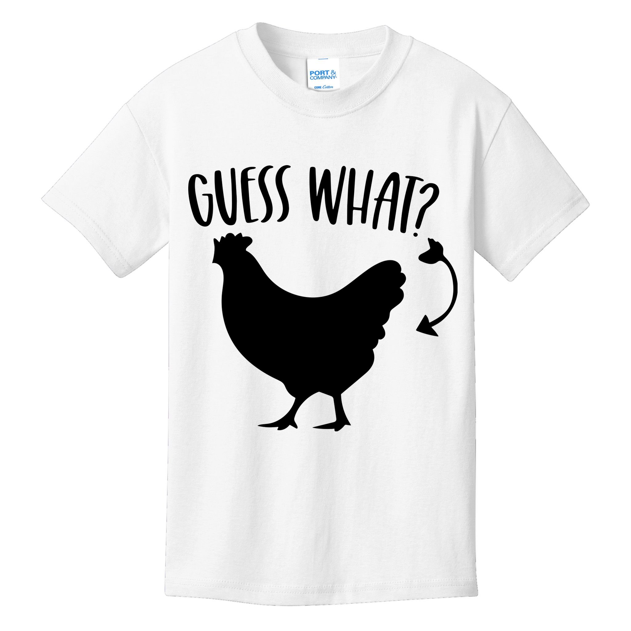 Guess What Chicken Butt Funny Rhyme Song Chicken Lovers Kids T-Shirt