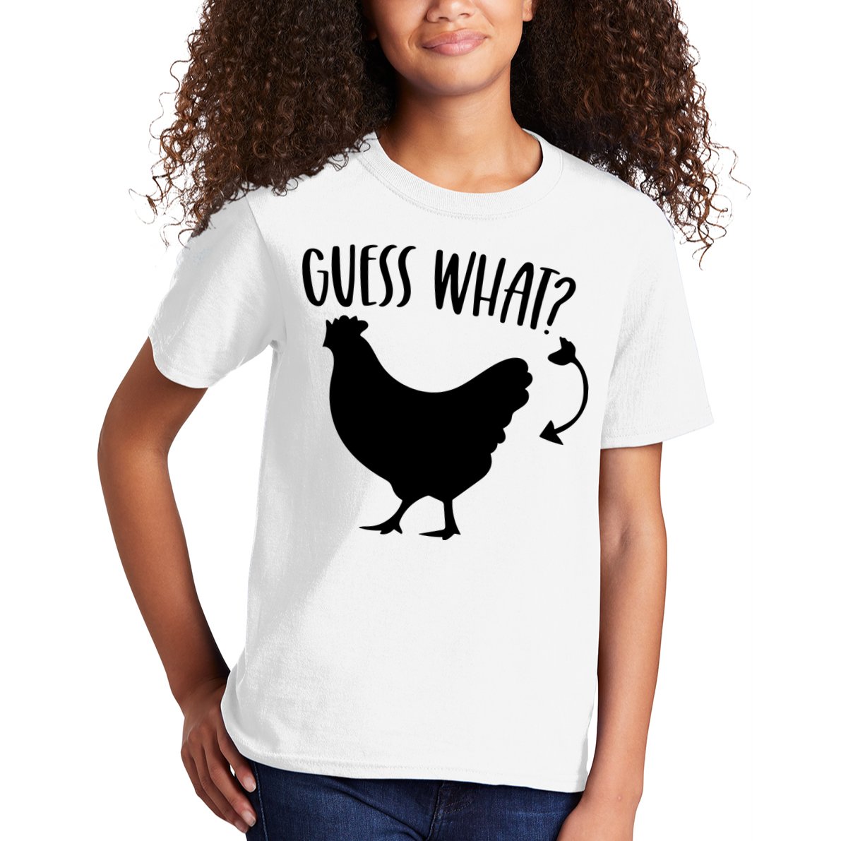 Guess What Chicken Butt Funny Rhyme Song Chicken Lovers Kids T-Shirt
