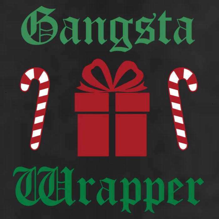 Gangsta Wrapper Christmas Adult Drive Performance Visor