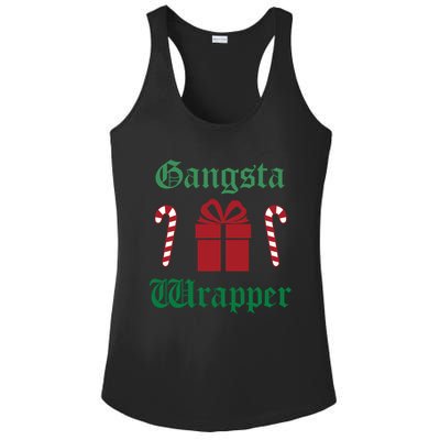 Gangsta Wrapper Christmas Ladies PosiCharge Competitor Racerback Tank