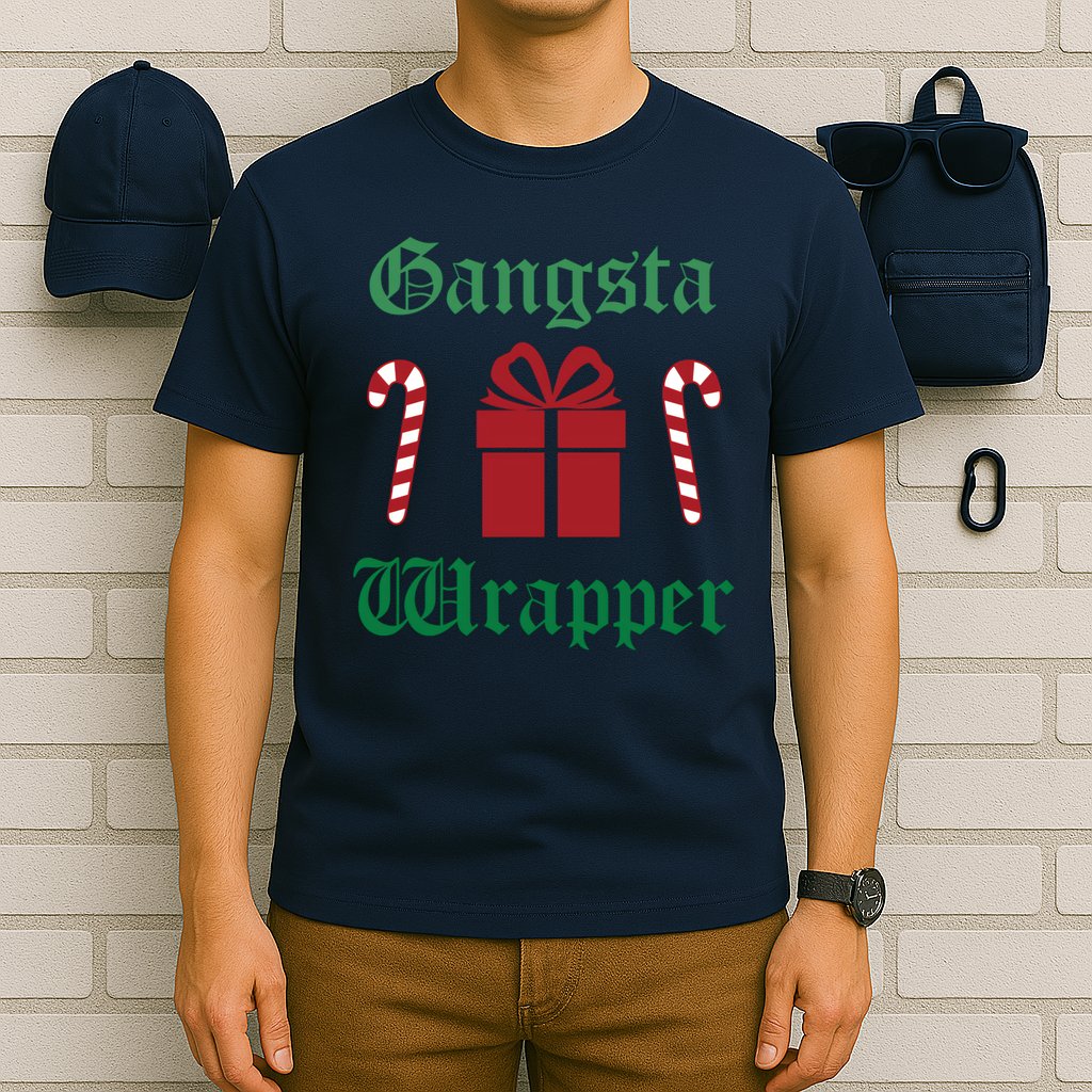 Gangsta Wrapper Christmas T-Shirt