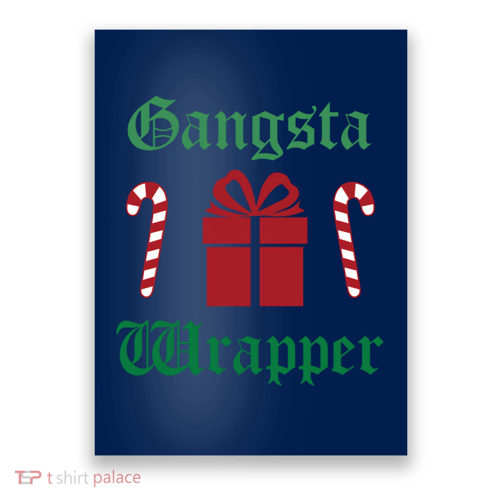 Gangsta Wrapper Christmas Poster