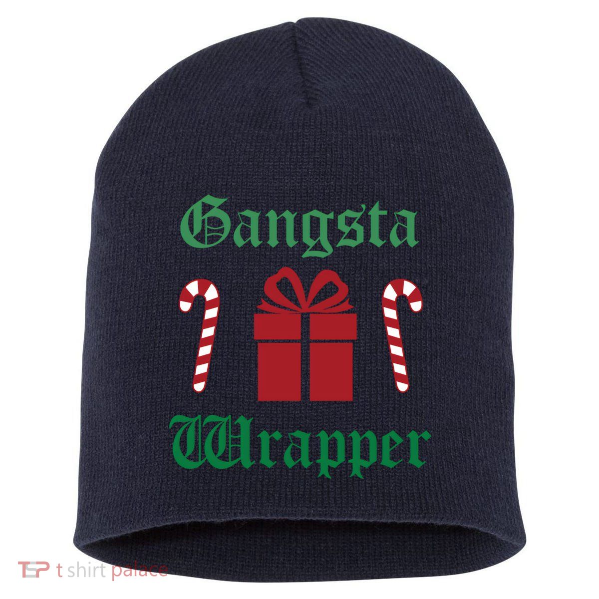 Gangsta Wrapper Christmas Short Acrylic Beanie