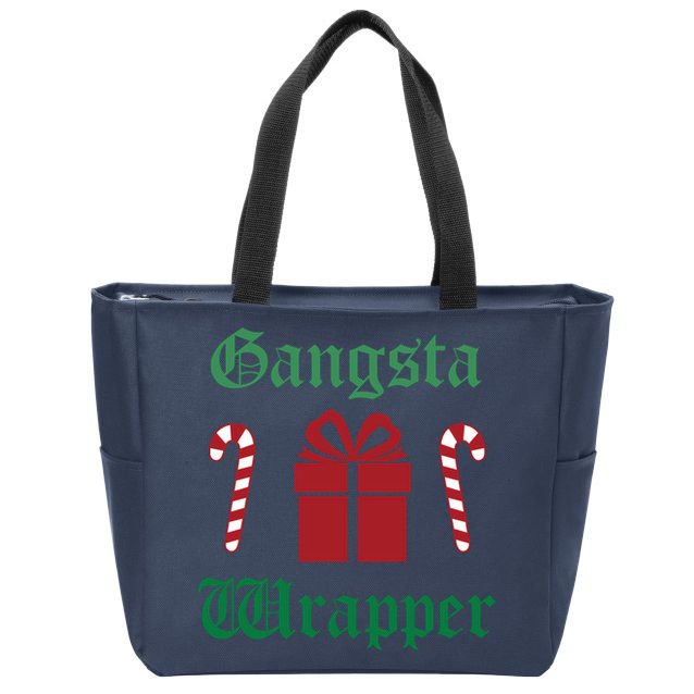 Gangsta Wrapper Christmas Zip Tote Bag