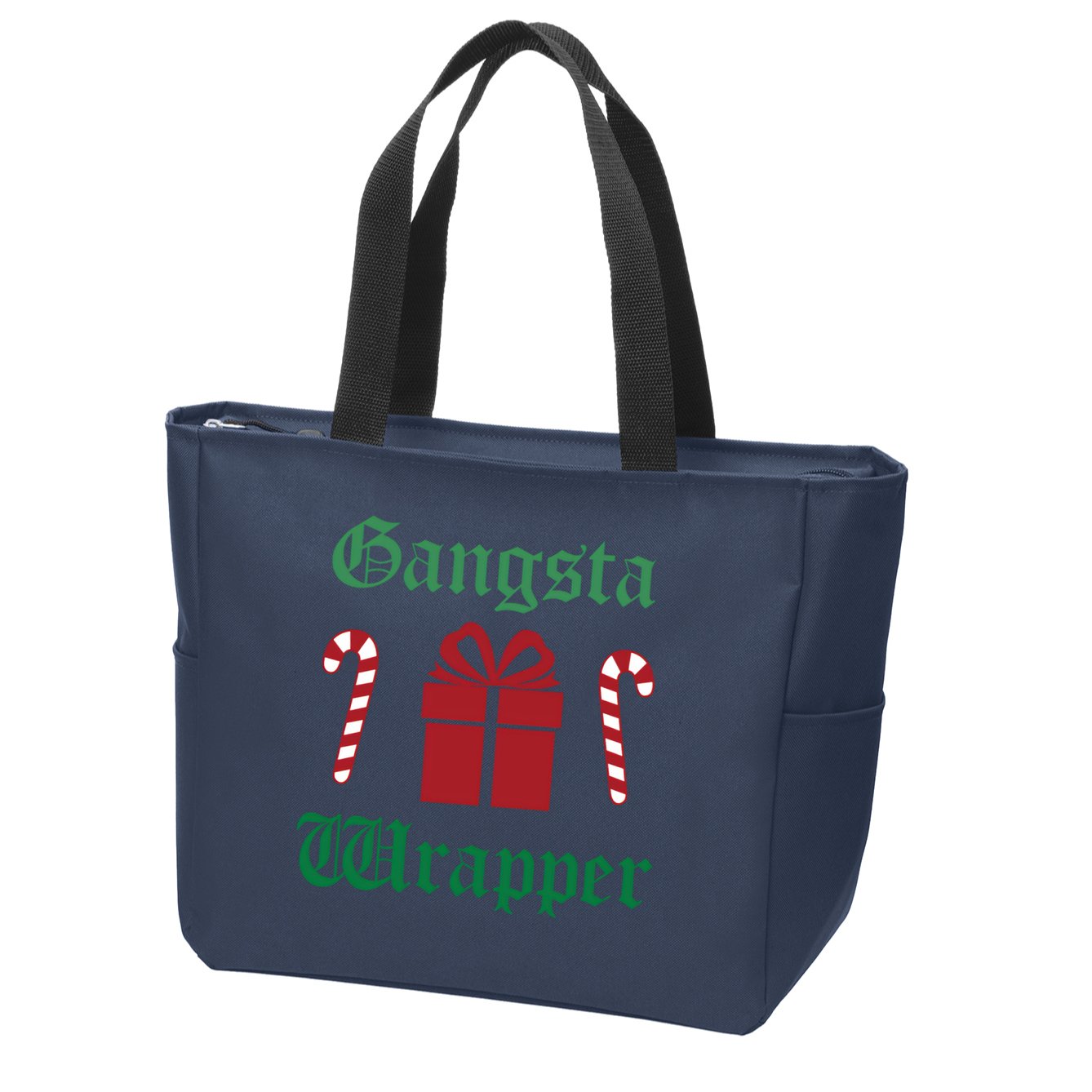 Gangsta Wrapper Christmas Zip Tote Bag