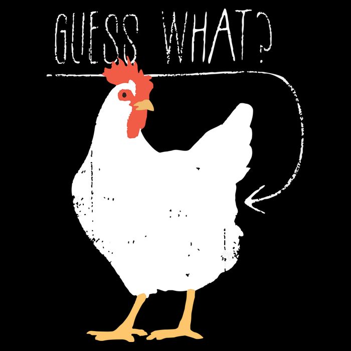 Guess What Chicken Butt Flexfit Unipanel Trucker Cap