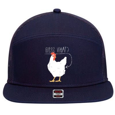Guess What Chicken Butt 7 Panel Mesh Trucker Snapback Hat