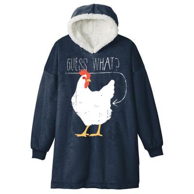 Guess What Chicken Butt Hooded Wearable Blanket