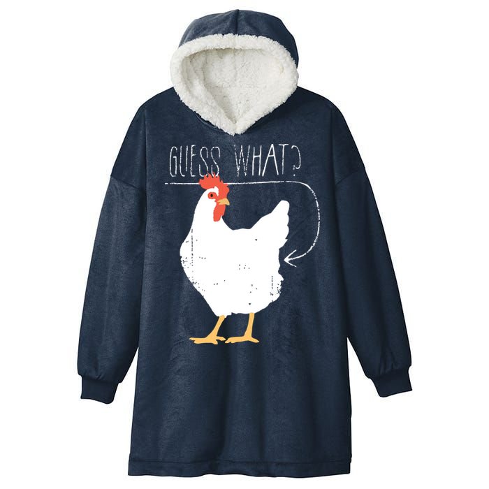 Guess What Chicken Butt Hooded Wearable Blanket