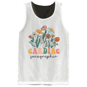 Groovy Wildflower Cardiac Sonographer Tees Mesh Reversible Basketball Jersey Tank