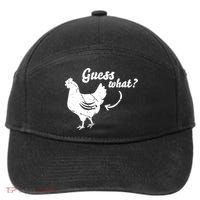 Guess What Chicken Butt The Original Distressed Look 7-Panel Snapback Hat