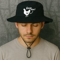 Guess What Chicken Butt The Original Distressed Look Bucket Hat