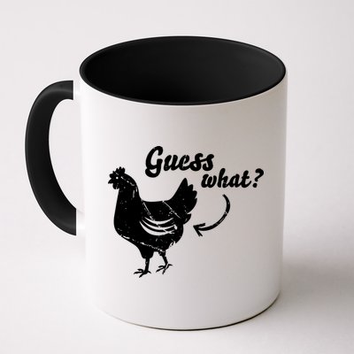 Guess What Chicken Butt The Original Distressed Look Mug