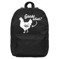 Guess What Chicken Butt The Original Distressed Look 16 in Basic Backpack