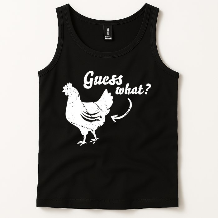 Guess What Chicken Butt The Original Distressed Look Tank Top