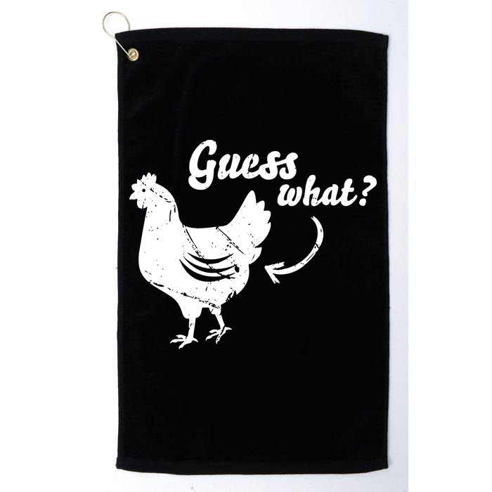 Guess What Chicken Butt The Original Distressed Look Golf Towel