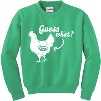 Guess What Chicken Butt The Original Distressed Look Kids Sweatshirt