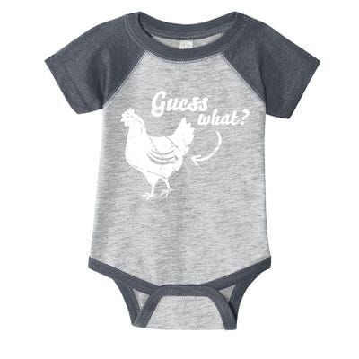 Guess What Chicken Butt The Original Distressed Look Infant Baby Jersey Bodysuit