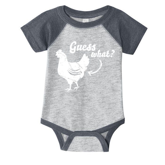 Guess What Chicken Butt The Original Distressed Look Infant Baby Jersey Bodysuit