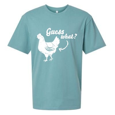 Guess What Chicken Butt The Original Distressed Look Sueded Cloud Jersey T-Shirt