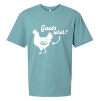 Guess What Chicken Butt The Original Distressed Look Sueded Cloud Jersey T-Shirt