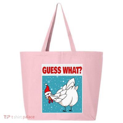 Guess What Chicken Butt Funny Egg & Chicken Farmer Christmas 25L Jumbo Tote