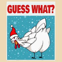 Guess What Chicken Butt Funny Egg & Chicken Farmer Christmas Drawstring Bag