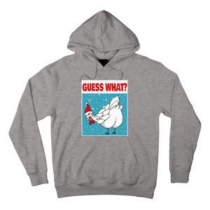 Guess What Chicken Butt Funny Egg & Chicken Farmer Christmas Tall Hoodie