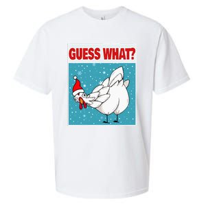 Guess What Chicken Butt Funny Egg & Chicken Farmer Christmas Sueded Cloud Jersey T-Shirt