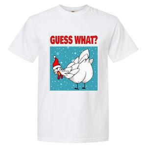 Guess What Chicken Butt Funny Egg & Chicken Farmer Christmas Garment-Dyed Heavyweight T-Shirt