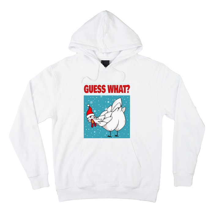 Guess What Chicken Butt Funny Egg & Chicken Farmer Christmas Hoodie