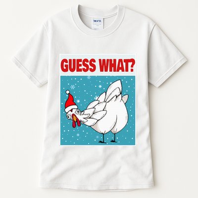Guess What Chicken Butt Funny Egg & Chicken Farmer Christmas Tall T-Shirt