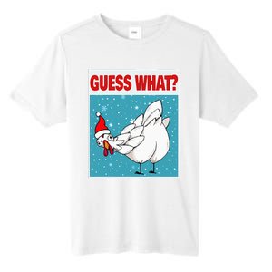 Guess What Chicken Butt Funny Egg & Chicken Farmer Christmas Tall Fusion ChromaSoft Performance T-Shirt