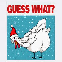 Guess What Chicken Butt Funny Egg & Chicken Farmer Christmas 11oz C Handle Ceramic Mug