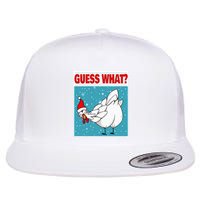 Guess What Chicken Butt Funny Egg & Chicken Farmer Christmas Flat Bill Trucker Hat