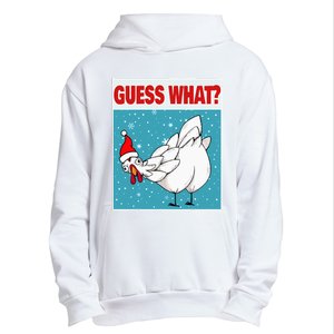 Guess What Chicken Butt Funny Egg & Chicken Farmer Christmas Urban Pullover Hoodie