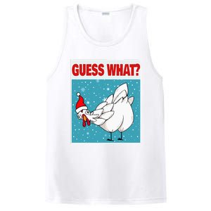 Guess What Chicken Butt Funny Egg & Chicken Farmer Christmas PosiCharge Competitor Tank